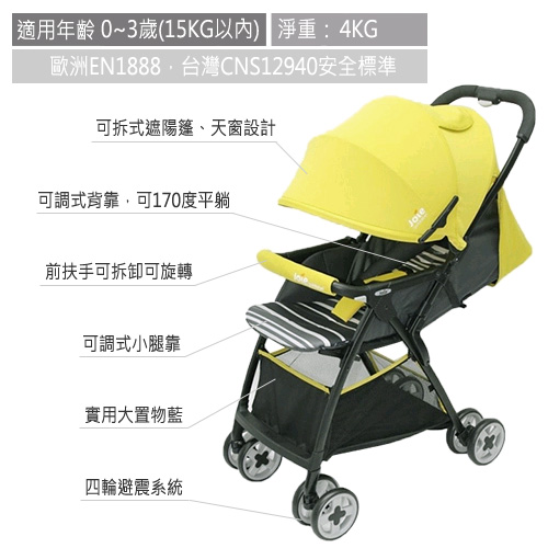  prevnext Joie Mirus Lite 輕便雙向推車